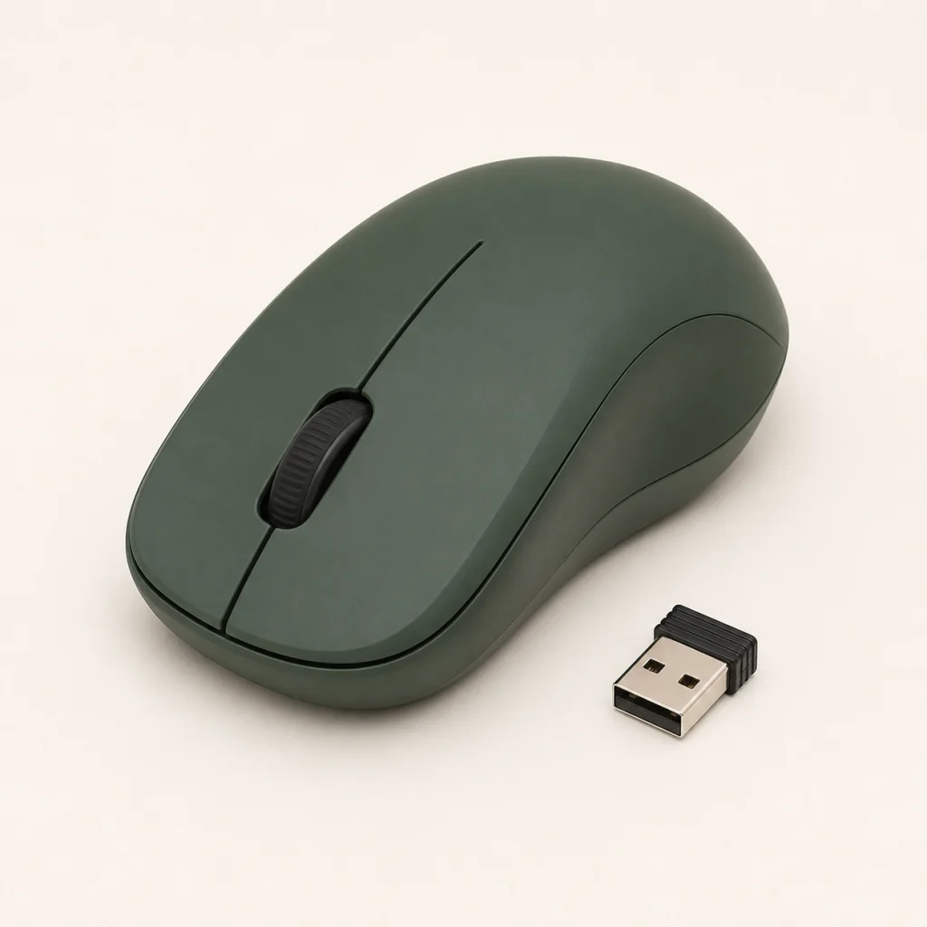 静音无线鼠标商品主图，1只，2.4G接收器