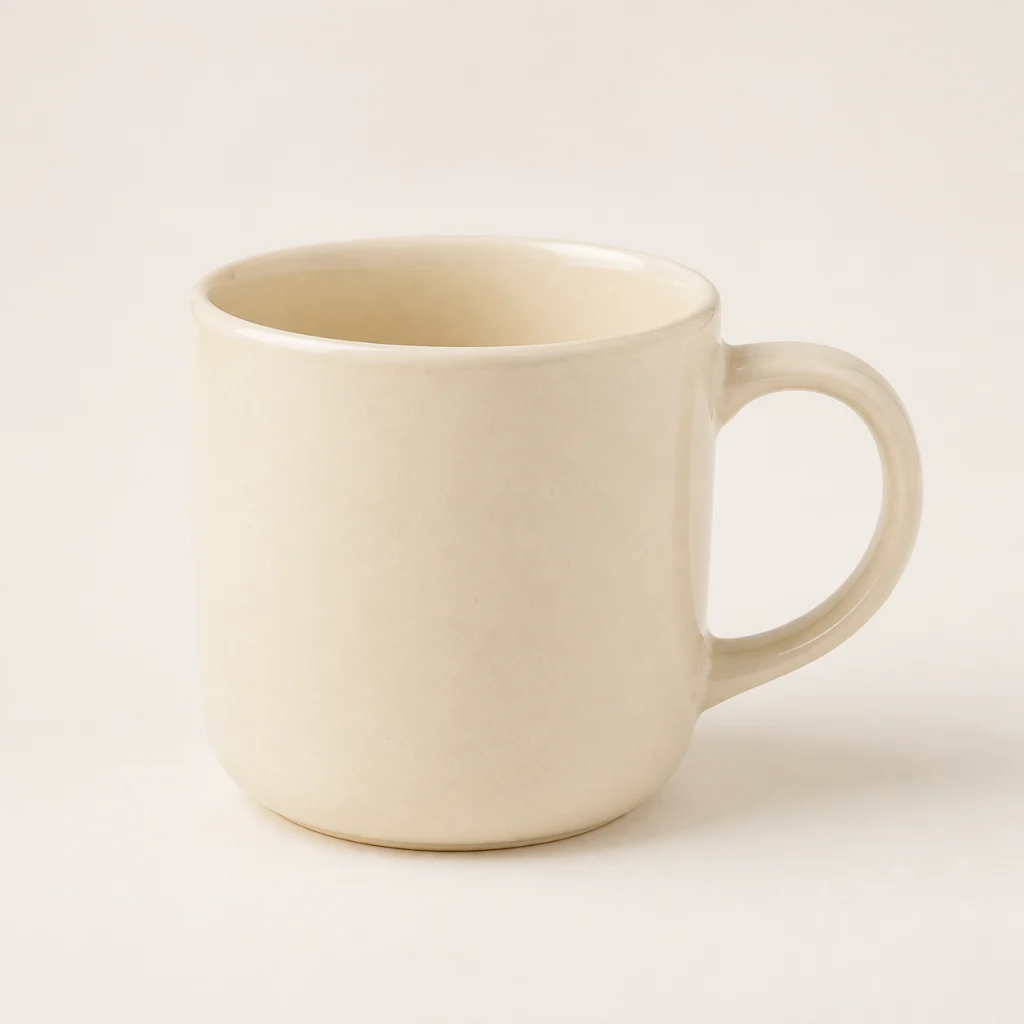 简约陶瓷马克杯商品主图，1只，约350ml