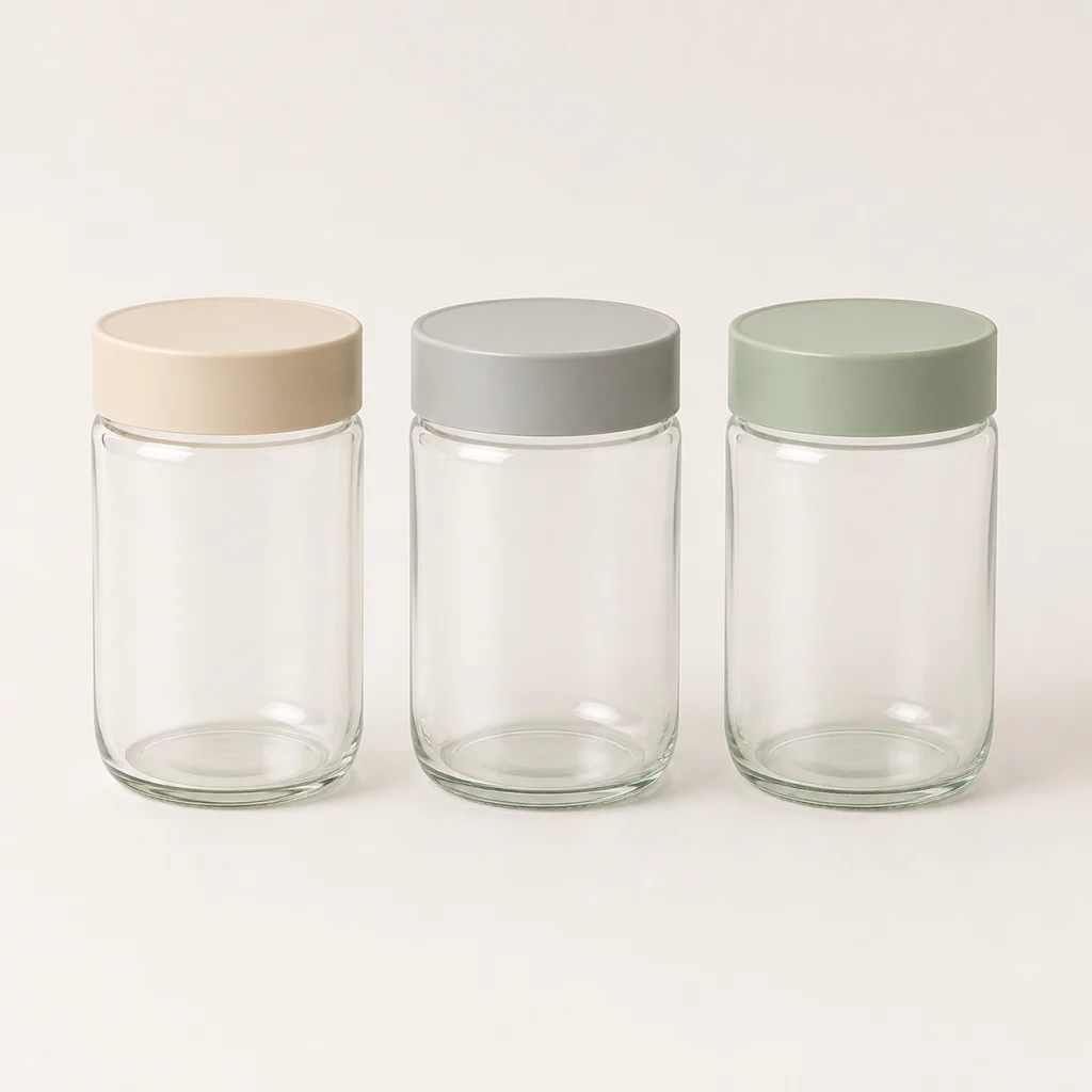 透明调味罐3只商品主图，3只装，每只约300ml