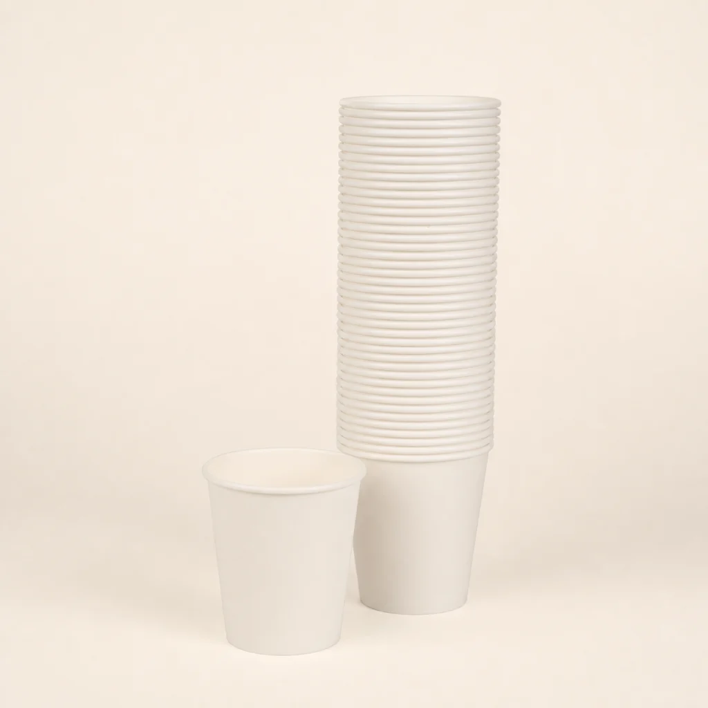 一次性纸杯100只商品主图，100只/包，约250ml