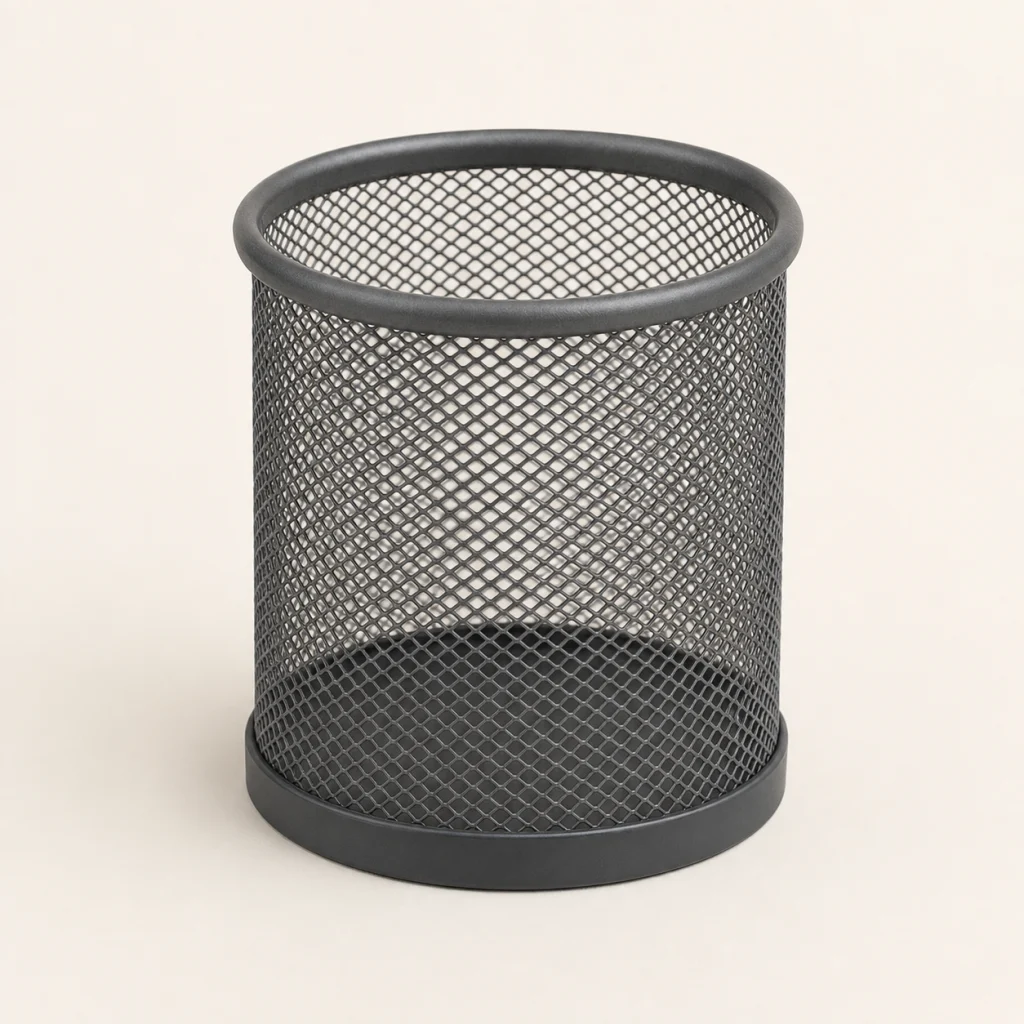 桌面圆形笔筒商品主图，1个，直径约9cm