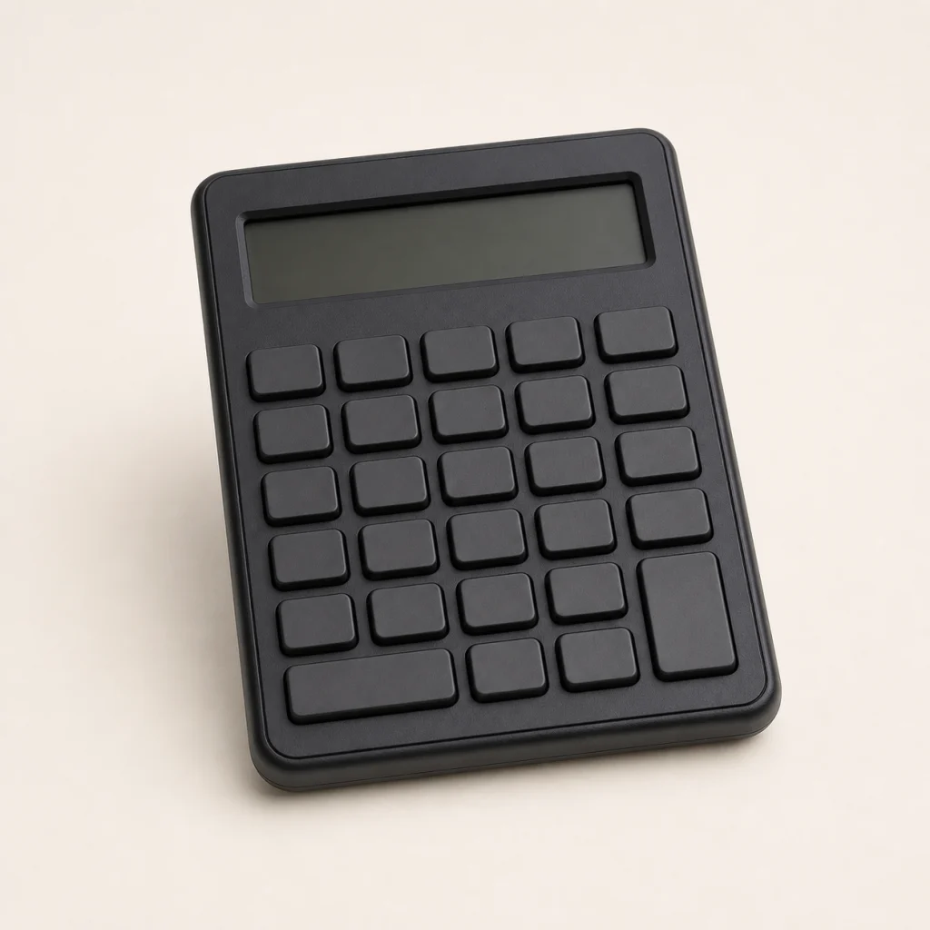 便携计算器商品主图，1个，12位显示